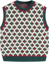 CIDER Sweater Vest Women Sleeveless Cropped Sweaters Cute Graphic Tank Tops Old Money Clothes Fall Outfits