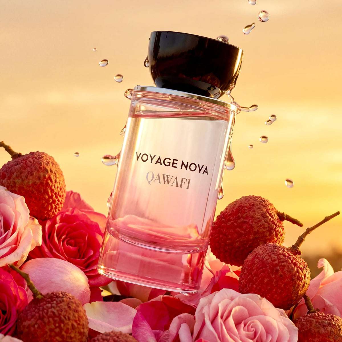 Voyage Nova Eau de Parfum for Women, Lychee Bergamot Ginger, Rose Peony Cocoa Blossom, Elegant Patchouli, Long Lasting Spring Fall Perfume, 100ml & 3.4 fl oz