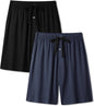 BAMBOO COOL Mens Pajama Pants Sleep Lounge Bottoms Soft Comfy Pj Pant Sleepwear with Pockets 2 Pack