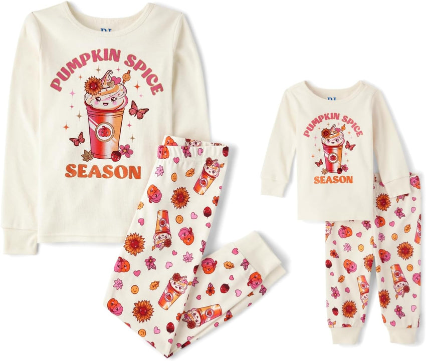 The Children's Place unisex-baby And Kids, Sibling Matching, Holiday Pajama Sets, Cotton