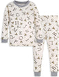 Burt's Bees Baby Girls' Pajamas, 2-Piece Long Sleeve Tee and Pants Organic Cotton PJ Set