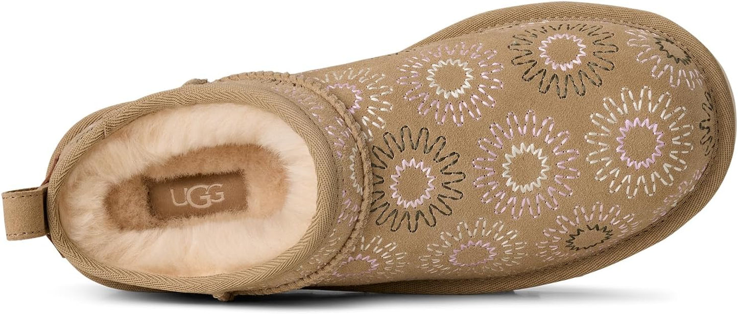 UGG womens Classic Micro Sun Stitch
