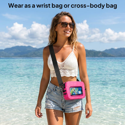 TOPEAST Waterproof Fanny Pack for Women & Men, Waterproof Belt Bag with Phone Pouch, Adjustable Crossbody & Waist Pack for Swimming, Hiking, Beach & Outdoors Essentials, Blue