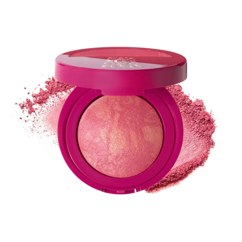 LAURA GELLER NEW YORK Baked Blush-n-Brighten Marbleized Blush for Cheeks - Pink Buttercream - Natural Finish - Buildable Color