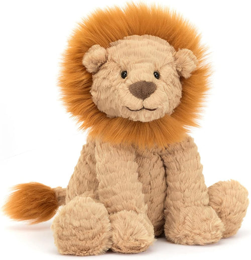 Jellycat Fuddlewuddle Lion Stuffed Animal, Medium 9 inches - Big Cat Plush Toy - Classic Children's Gift