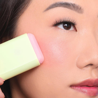 Pixi On-the-Glow Blush - Fleur, Hydrating Tinted Moisture Blush Stick with Ginseng, Aloe Vera & Fruit Extracts, For Cheeks & Lips, 19g / 0.6oz, Paraben-Free