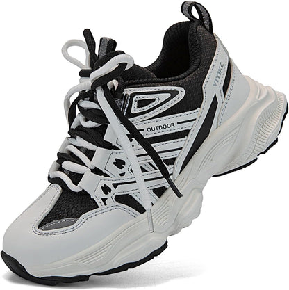 JMFCHI Kids Sneakers Boys Girls Tennis Running Shoes Outdoor Hiking Sneaker for Boys Athletic Breathable