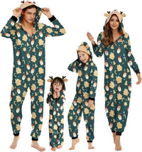 Adisputent Christmas Pajamas for Family Matching Cute Long Sleeve Couples Soft Sleepwear One Piece Funny Christmas Pjs Sets