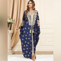 Embroidered Abaya Kaftans for Women Modern Elegant Dubai Moroccan Dubai Kaftan Dresses Abaya for Women Muslim Dress