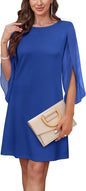 RUMIA Womens Cocktail Dresses Flutter Sleeve Wedding Guest Dresses for Women 2025 Trendy