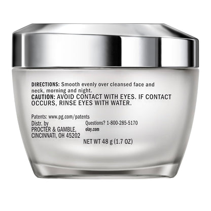Olay Collagen Peptide Face Moisturizer, Firming Cream for Women, Fragrance-Free, Non-Greasy - Hydrating, Anti-Aging, Anti-Wrinkle, Smoothing of Fine Lines, Tightening Skin Care - Niacinamide, 1.7 Oz