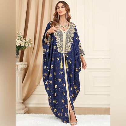 Embroidered Abaya Kaftans for Women Modern Elegant Dubai Moroccan Dubai Kaftan Dresses Abaya for Women Muslim Dress