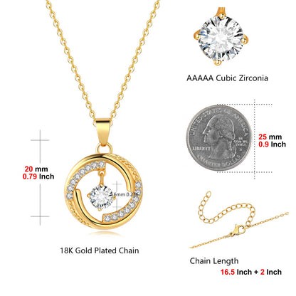Dainty Gold Necklace for Women, 18K Real Gold Plated Necklace, White Gold Cross Silver Necklace, Cubic Zirconia Necklace, Birthday Gifts for Women Jewelry