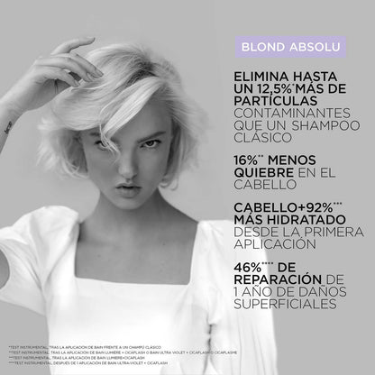 Kerastase Blond Absolu Cicaflash Conditioner - For Bleached & Damaged Hair, Strengthens & Nourishes, With Hyaluronic Acid, Protects Against Breakage