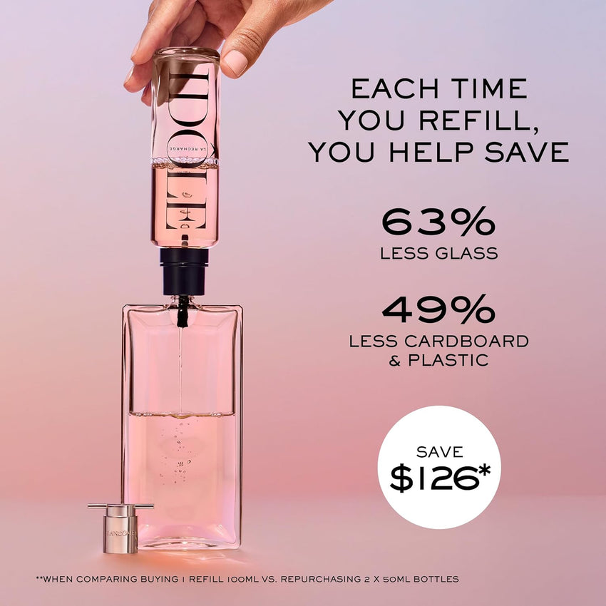 Lancôme Idôle Eau de Parfum - Long Lasting Fragrance with Notes of Bergamont, Jasmine & Vanilla - Fresh & Floral Women's Perfume