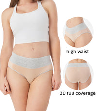 DAVID ARCHY Womens Underwear, Bamboo Rayon Women's Briefs - Moisture Wicking Panties, Soft & Breathable, 4 Pack