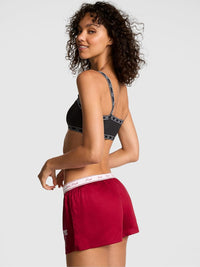 Victoria's Secret Women's Sleep Boxer Short, Red Lacquer, XL