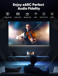 Snowkids 8K HDMI Cable 3.3FT/1M 2-Pack, Ultra High Speed 48Gbps HDMI Braided Nylon 2.1 Cord-4K120 144Hz 8K60Hz RTX 3090 eARC HDR10 4:4:4 HDCP 2.2&2.3 QMS VRR,Compatible for PS-5, PS-4, UHD TV and PC