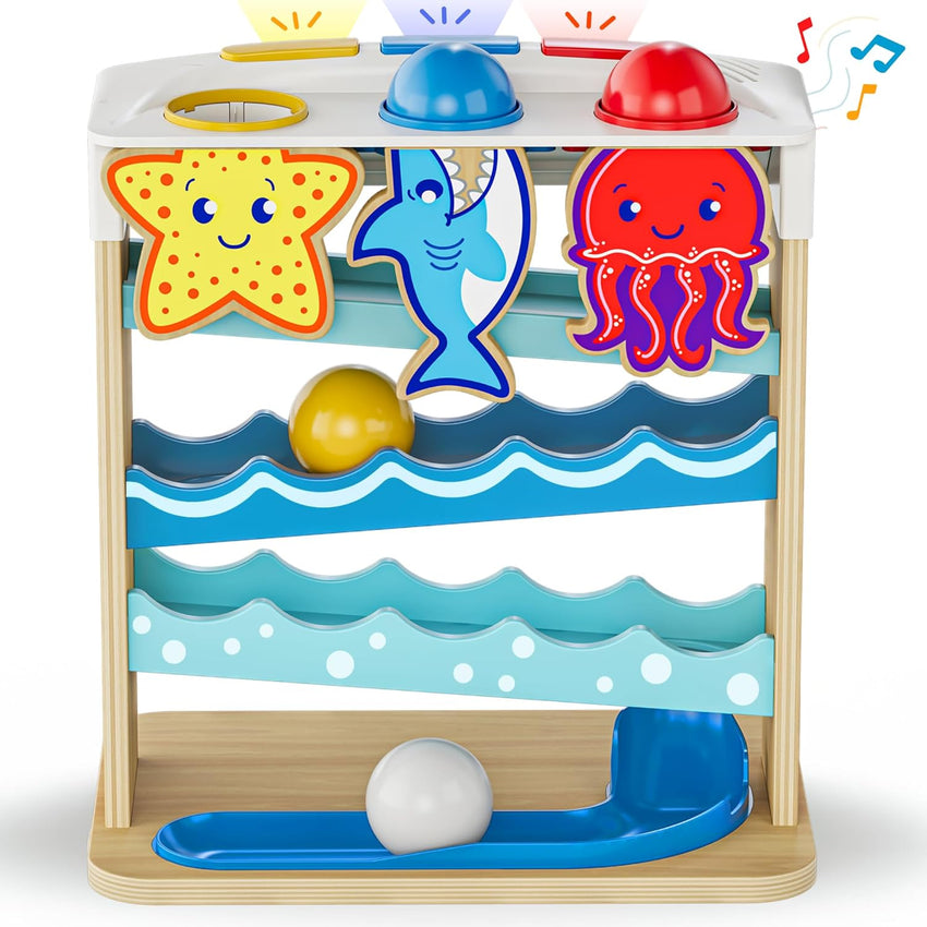 Move2Play, Feed The Fish | Interactive Baby & Toddler Toy | 1, 2+ Year Old Gift & Birthday Present | Boys & Girls Babies Ages 6, 7, 8, 9, 10, 12, 18, 24+ Months Old
