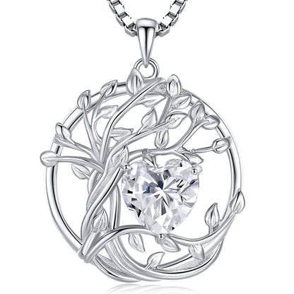Luxury Moissanite Heart Necklace for Women – 925 Sterling Silver Heart Pendant, Sparkling Jewelry Gift for Wife, Girlfriend, Mom & Daughter