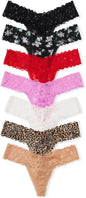 Victoria's Secret Women's Lace Thong Underwear, Panties for Women, Multi Pack (XS-XXL)