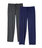 DAVID ARCHY Mens Pajama Pants Bamboo Rayon Lightweight Sleep Bottoms, Breathable Lounge Pants with Pockets Comfy PJs, 2 Pack
