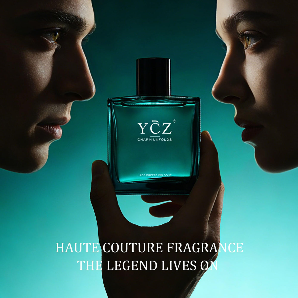 Ycz Midnight Marine Eau de Parfum for Men, 1.7 Fl Oz (50 mL), Long-Lasting Cologne, Fresh Marine & Woody Fragrance with Grapefruit, Ginger and Cedar Notes for Daily Wear, Date Night and Gifts
