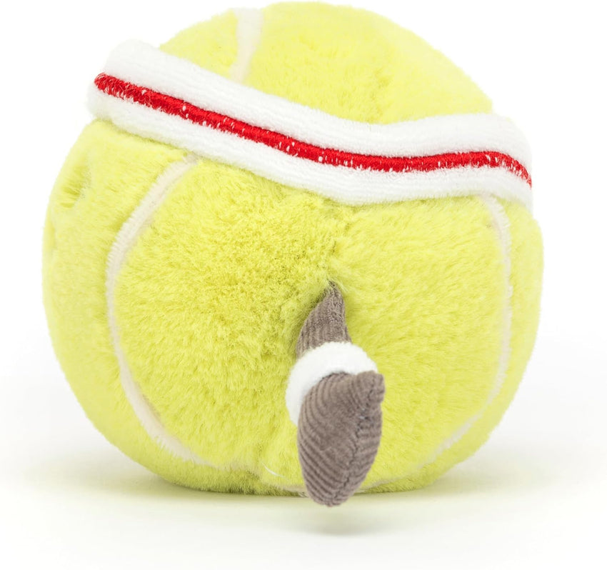 Jellycat Amuseables Tennis Ball Stuffed Toy, 3.5 inches - Tennis Ball Plush for Sports Fans