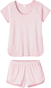 Hilinker Womens Sexy Pajama Set Ruched Lace Trim Cami and Shorts Summer Cute Pjs 2 Piece
