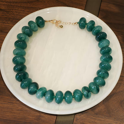 We We Chunky Colorful Beaded Necklace for Women Large Boho Statement Bead Chokers Necklaces Turquoise Blue Big Beads Jewelry Neck Summer Beach