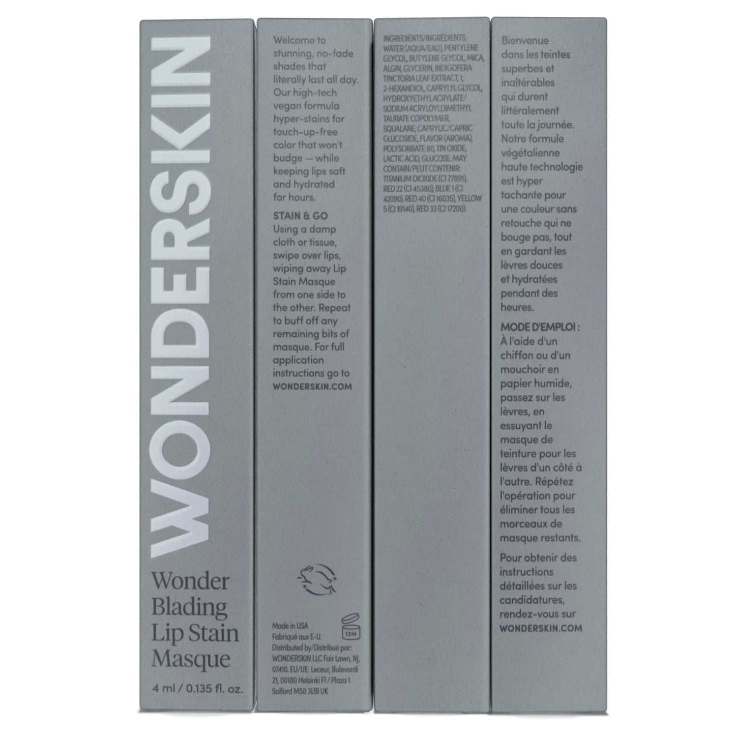 Wonderskin Wonder Blading All Day Lip Stain Peel Off Masque - Long Lasting, Waterproof and Transfer Proof Nude Lip Tint, Matte Finish Peel Off Lip Stain (Whimsical Masque)