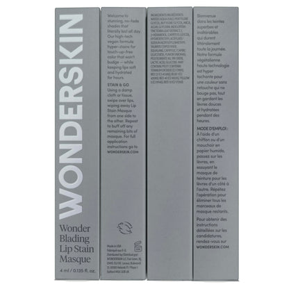 Wonderskin Wonder Blading All Day Lip Stain Peel Off Masque - Long Lasting, Waterproof and Transfer Proof Nude Lip Tint, Matte Finish Peel Off Lip Stain (Whimsical Masque)