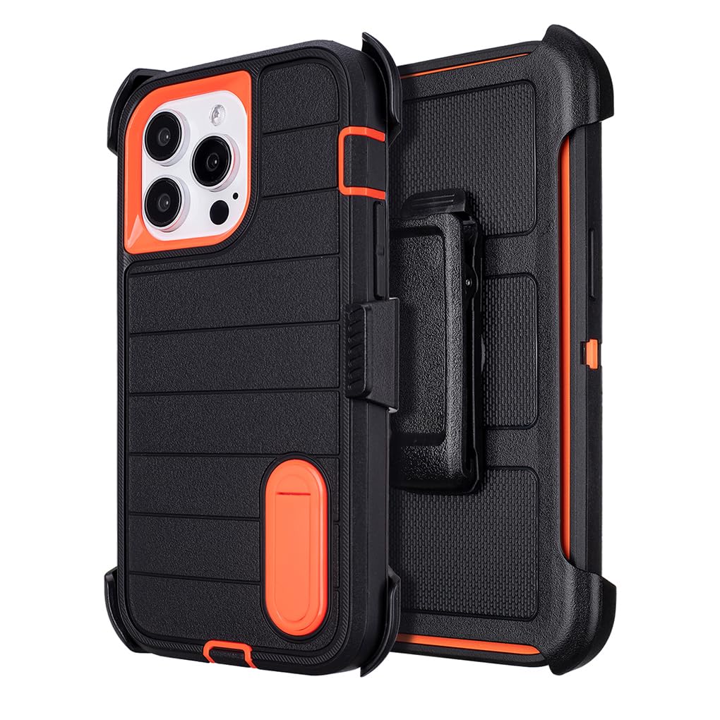 Phone Cases for iPhone 12 Pro Max Case Black with Belt Clip,3 Layers of Sturdy,Military Grade Shockproof ProMax Holster Protective Cases for Heavy Duty iPhone 12 Pro Max Phone Case Black Blue