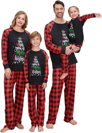 VS&LLWQ Family Christmas Pjs Matching Sets Christmas Pajamas for Family Christmas Elf Pjs Holiday Xmas Jammies Set