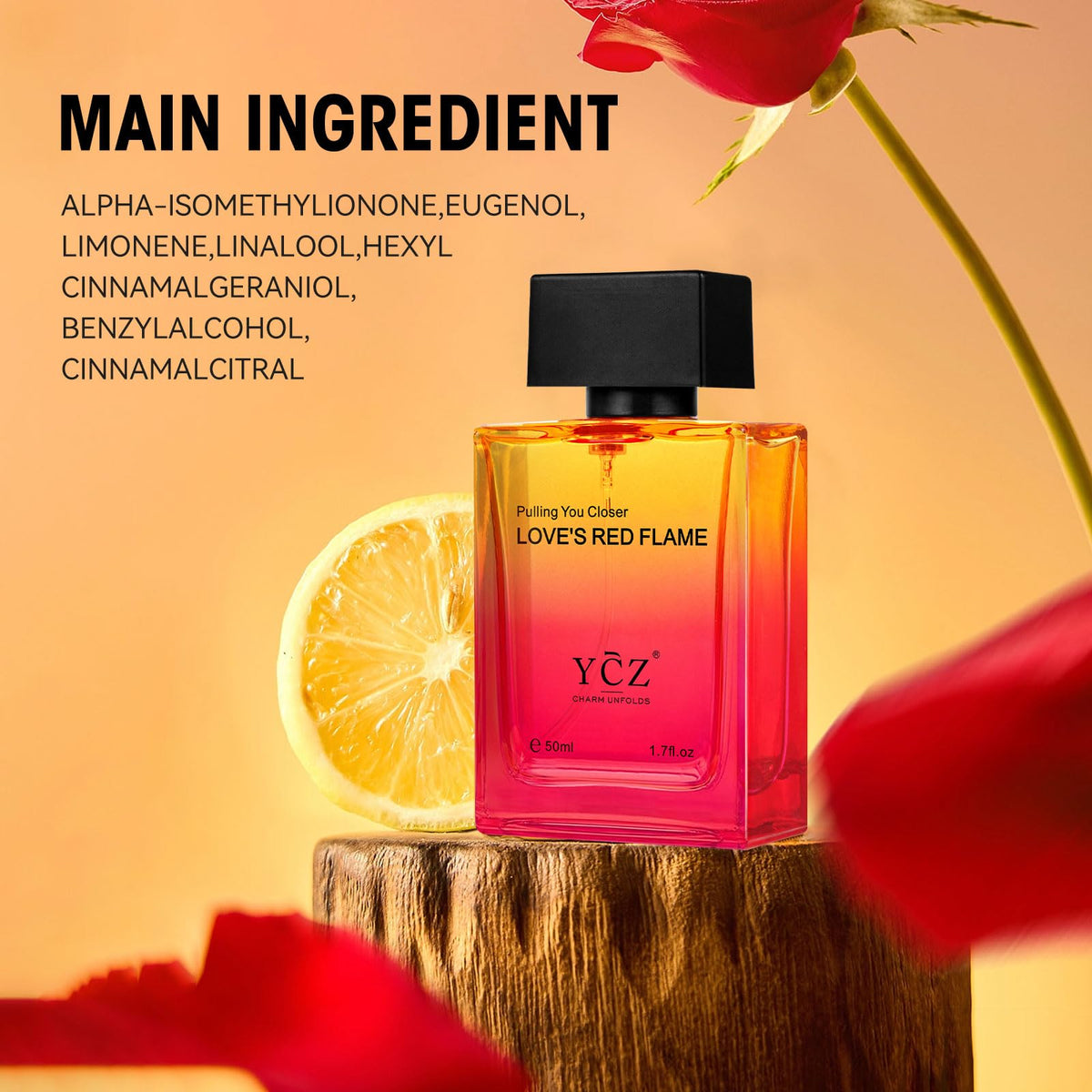 Ycz Midnight Marine Eau de Parfum for Men, 1.7 Fl Oz (50 mL), Long-Lasting Cologne, Fresh Marine & Woody Fragrance with Grapefruit, Ginger and Cedar Notes for Daily Wear, Date Night and Gifts