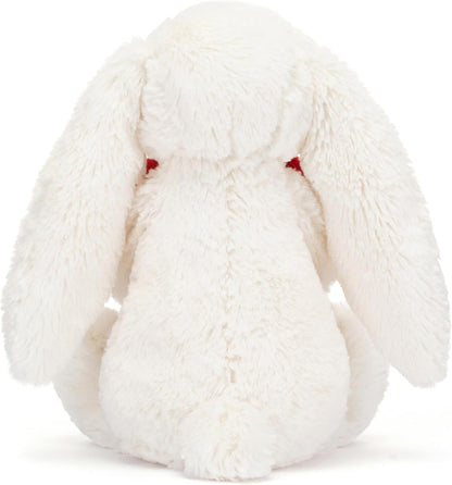 Jellycat Bashful Red Love Heart Bunny Stuffed Animal Plush Toy, Medium 12 inches