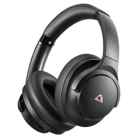 1Mii Y8+ Noise Cancelling Headphones Bluetooth, Wireless LDAC Hi-Res Audio, Custom EQ via App, 75H Playtime, Comfort Fit, Over Ear Headphones Foldable for Airplane Travel Home Office Black