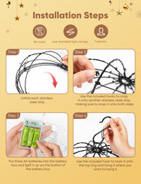 Brightown Christmas Ball Lights 3 Pack 12 Inch 120 LEDs, Battery Operated Sphere Lights with Timer,Waterproof 8 Modes with Hook for Outdoor Xmas Decorations Yard Porch Patio(Warmwhite)