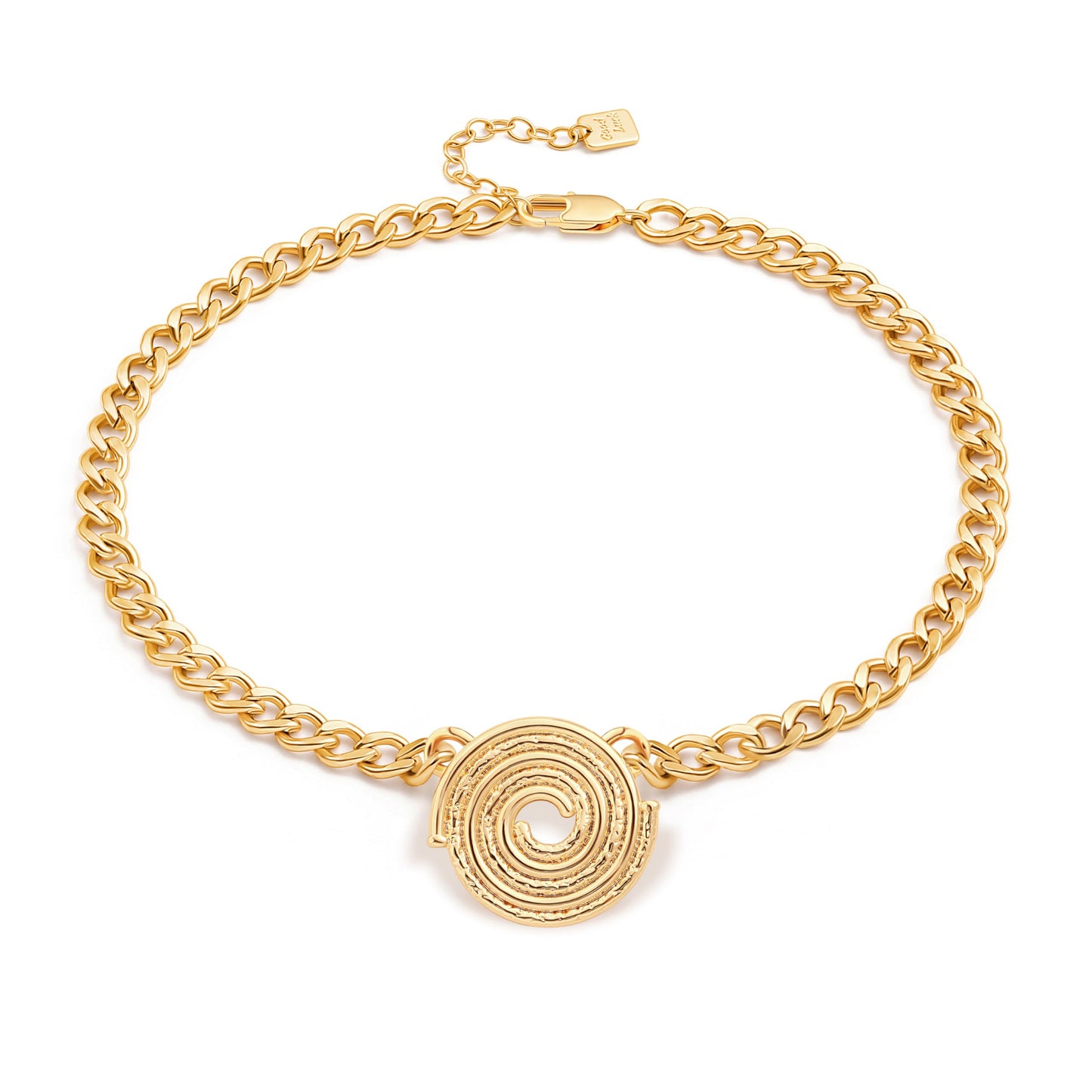 Aobei Pearl 18K Gold Plated Paperclip Chain Choker Satellite Chain Freshwater Cultured Biwa Pearl Pendant Necklace Dainty Turquoise Jewelry for Women