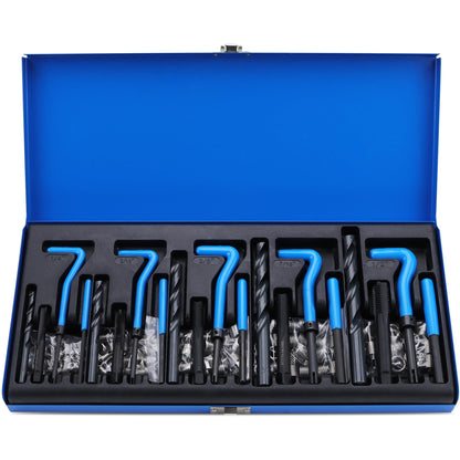 Thread Repair Thread Chaser Tool Set - 49PCS Thread Cleaner Rethreading Master Kit Metric SAE Bolt Restorer File Nut Rethreader Automotive Wheel Stud Spark Plug Engine Standard Screw Threading UNC UNF
