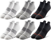 Pair of Thieves Men's Athletic Cotton Low-Cut Socks - 6-Pack Cushioned Comfort Socks for Sports, Work & Casual Wear