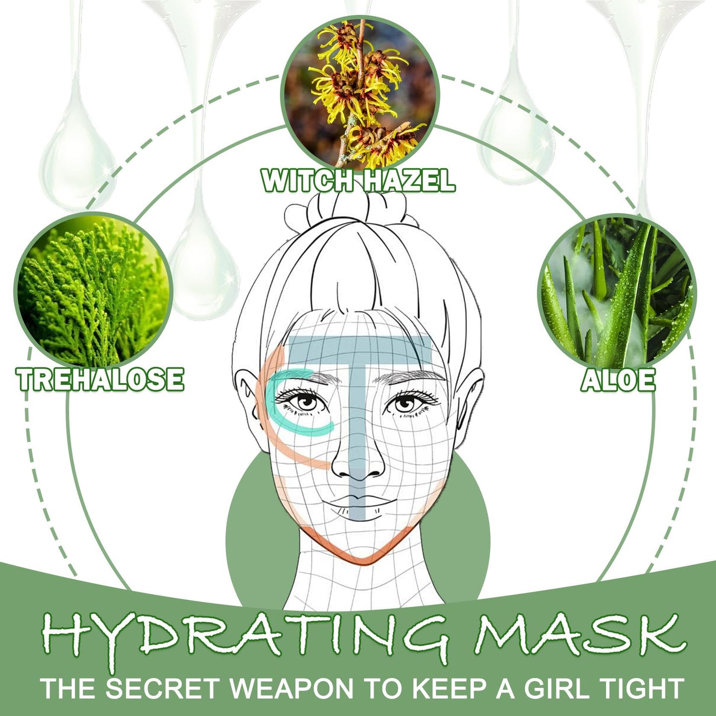 LZYLLS 24 Pcs Clay Face Mask with Brush,Hydrating Mud Face Mask Set,Deep Cleaning Oil Control Clay Facial Masks for Blackheads Remover,Mud Facial Masks Skincare Gift Set