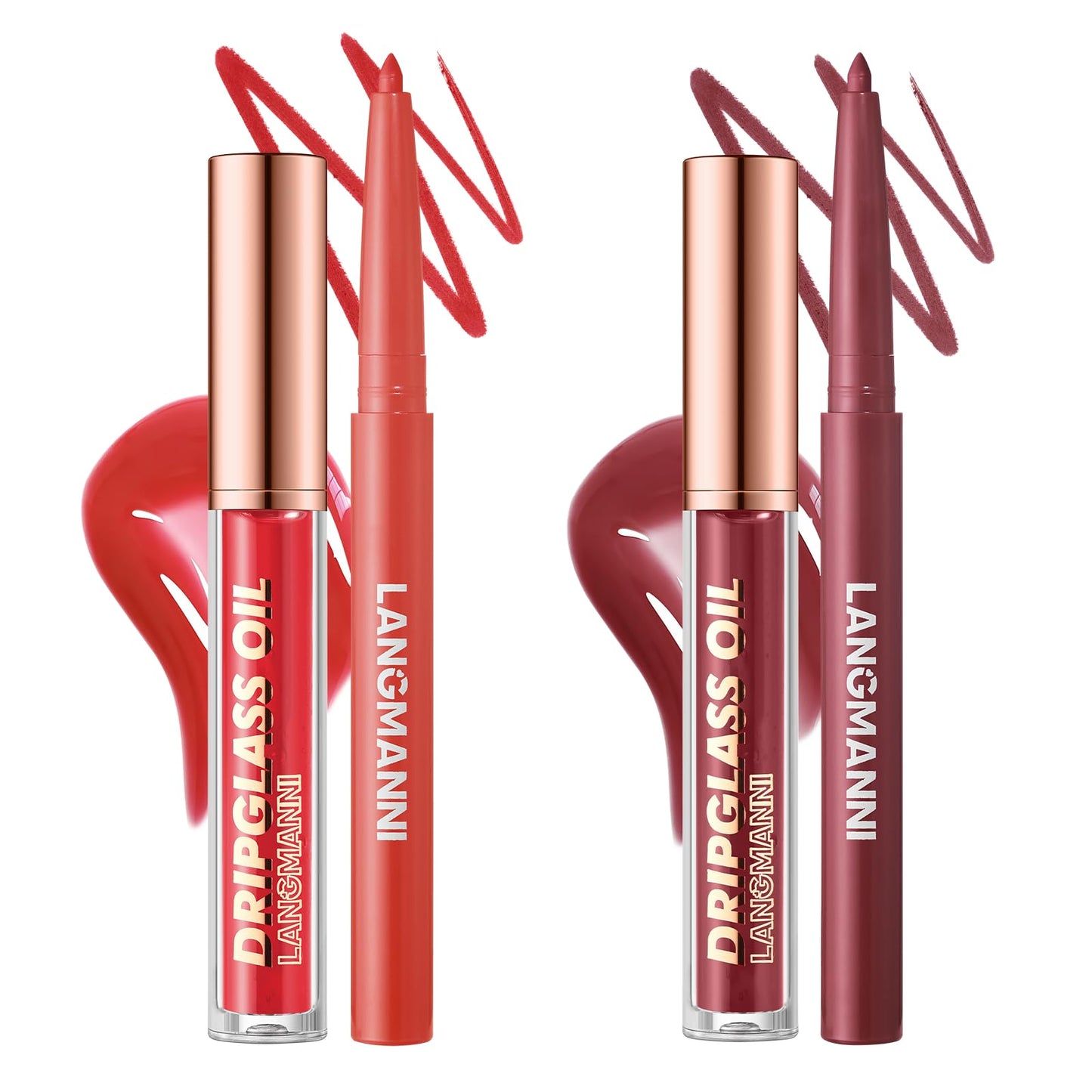 lipliner+lip oil J4 Count (Pack of 1)