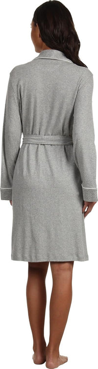 Lauren Ralph Lauren Womens Plus Size Essentials Quilted Collar and Cuff Robe
