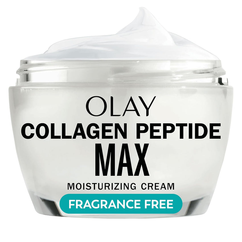 Olay Collagen Peptide Face Moisturizer, Firming Cream for Women, Fragrance-Free, Non-Greasy - Hydrating, Anti-Aging, Anti-Wrinkle, Smoothing of Fine Lines, Tightening Skin Care - Niacinamide, 1.7 Oz
