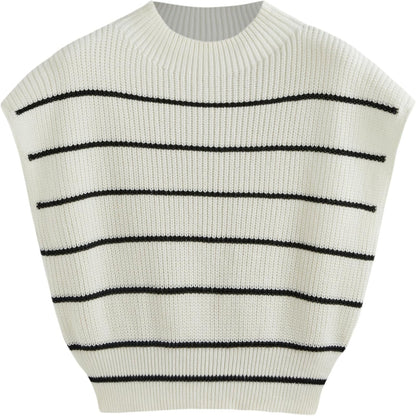 CIDER Women's Casual Sleeveless Knit Vest Sweater Pullover Stylish and Comfortable Plus Size