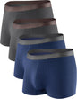 DAVID ARCHY Mens Trunks Underwear Soft Breathable Rayon Made from Bamboo Trunk No Fly Pouch