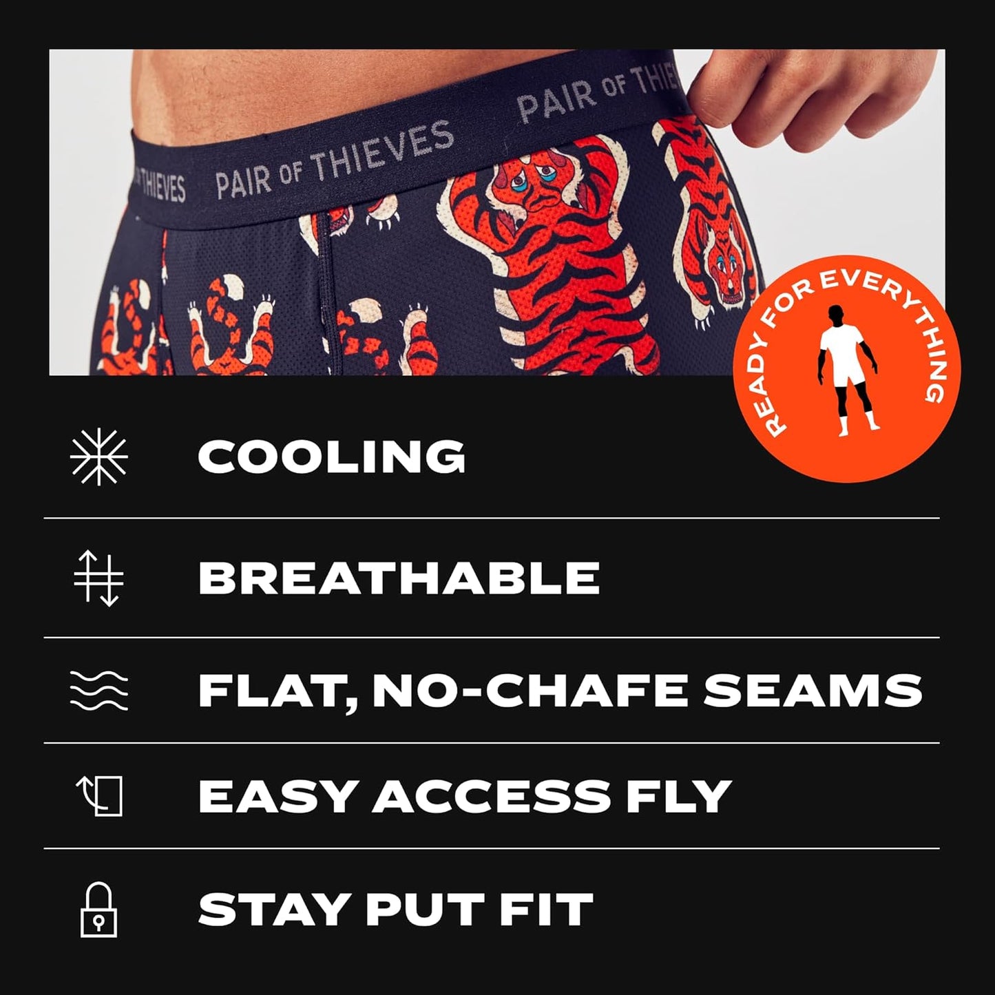 Pair of Thieves Super Fit Men's Boxer Briefs – Soft, Breathable, Quick-Dry Underwear with 4-Way Stretch (2 & 3 Pack)