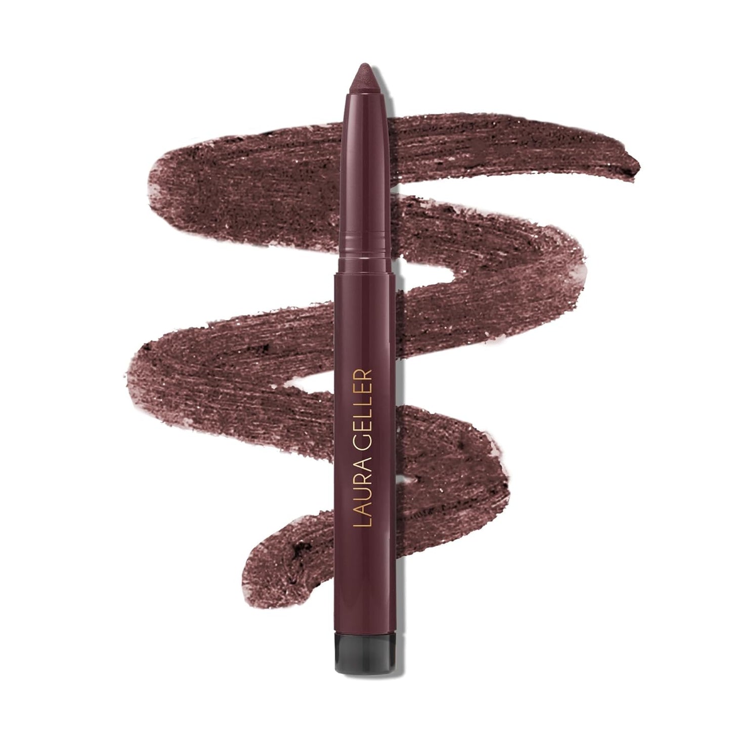 LAURA GELLER NEW YORK Kajal Longwear Kohl Eyeliner Pencil - Soft Black Kohl - Caffeine and Vitamin E - Smooth & Blendable Liner - Built-In Sharpener