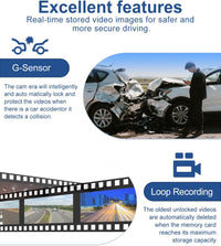 7DAY'S Uber Camera 360° View 4 Channel Dash Cam Front Rear and Inside with 5GHz WiFi & App Control, 170°Wide Angle Uber Camera for Car, Loop Recording, Night Vision, G-Sensor, Parking Mode, Included 32GB Card